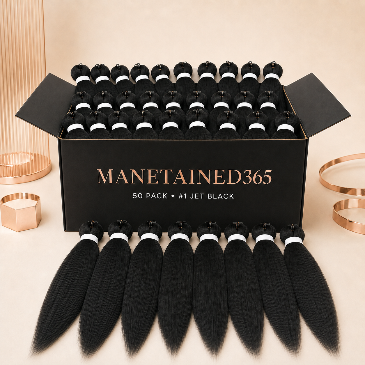 Wholesale Pre-Stretched Braiding Hair – 50 Pack Bundle | 26 Inch