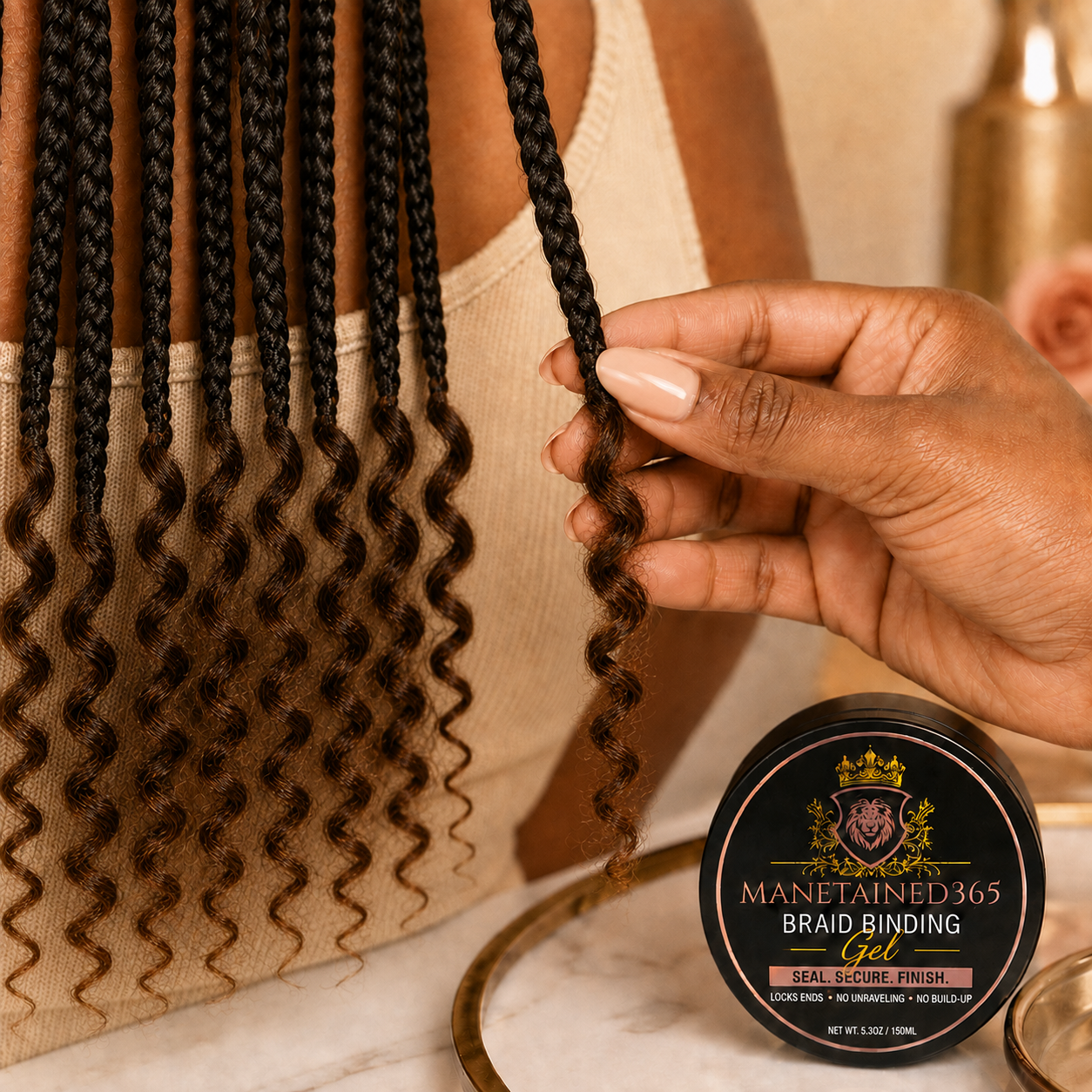 Braid Binding Gel – Locks & Seals Braid Ends (150 ml / 5.3 oz)