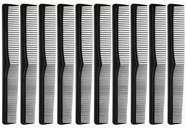10-Pack Professional Rat Tail Braiding Combs